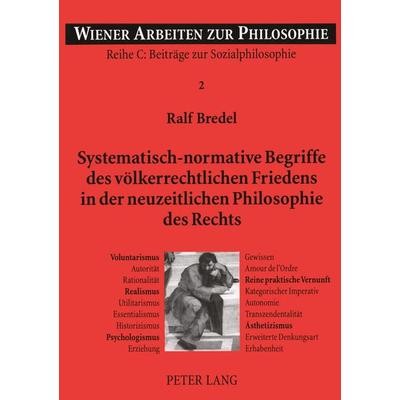 Systematisch-normative Begriffe des völkerrechtlichen Friedens in der neuzeitlichen Philosophie des Rechts, Taschenbuch von Ralf Bredel, Peter Lang