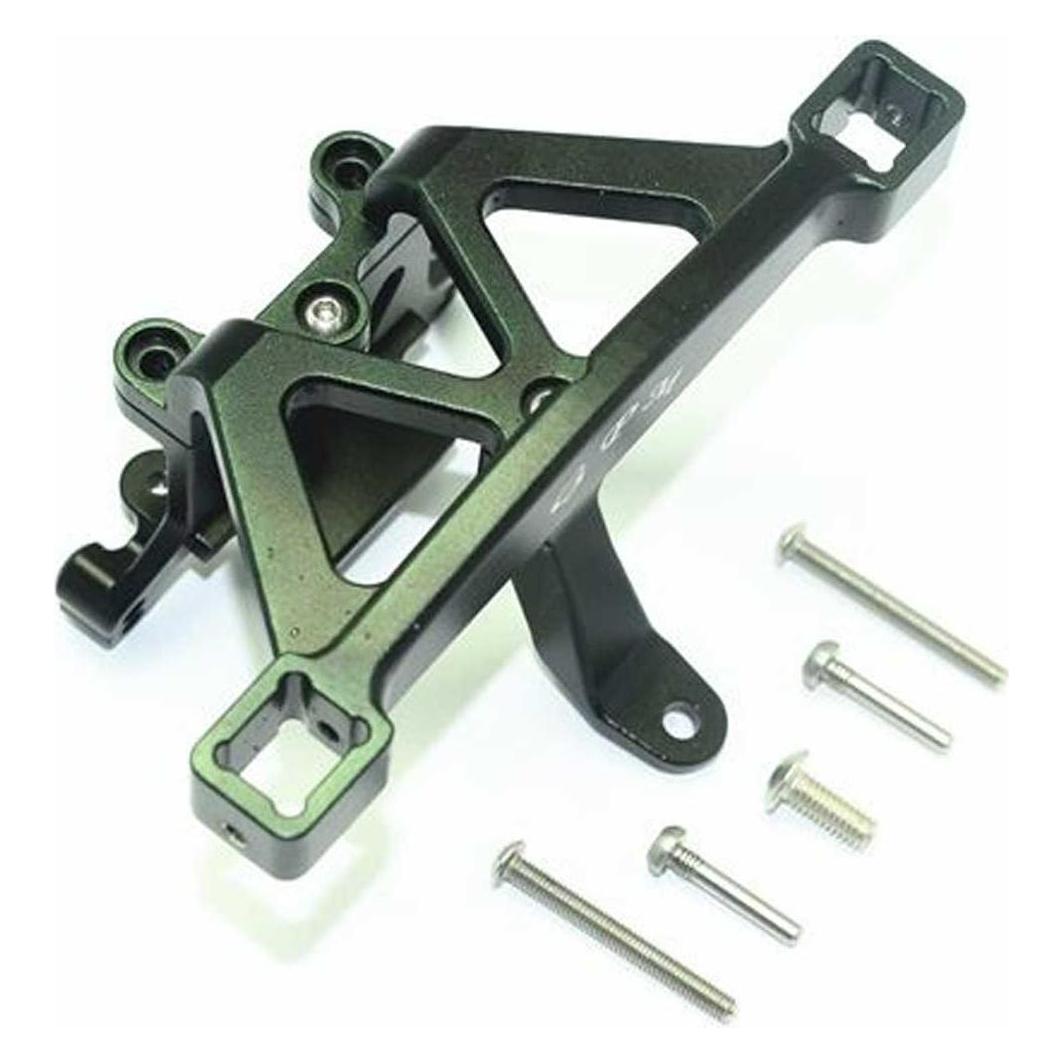 GPM aluminium karosseriebefestigungshalter vorn schwarz trx 1/10 e-revo (GPMER2029BK)