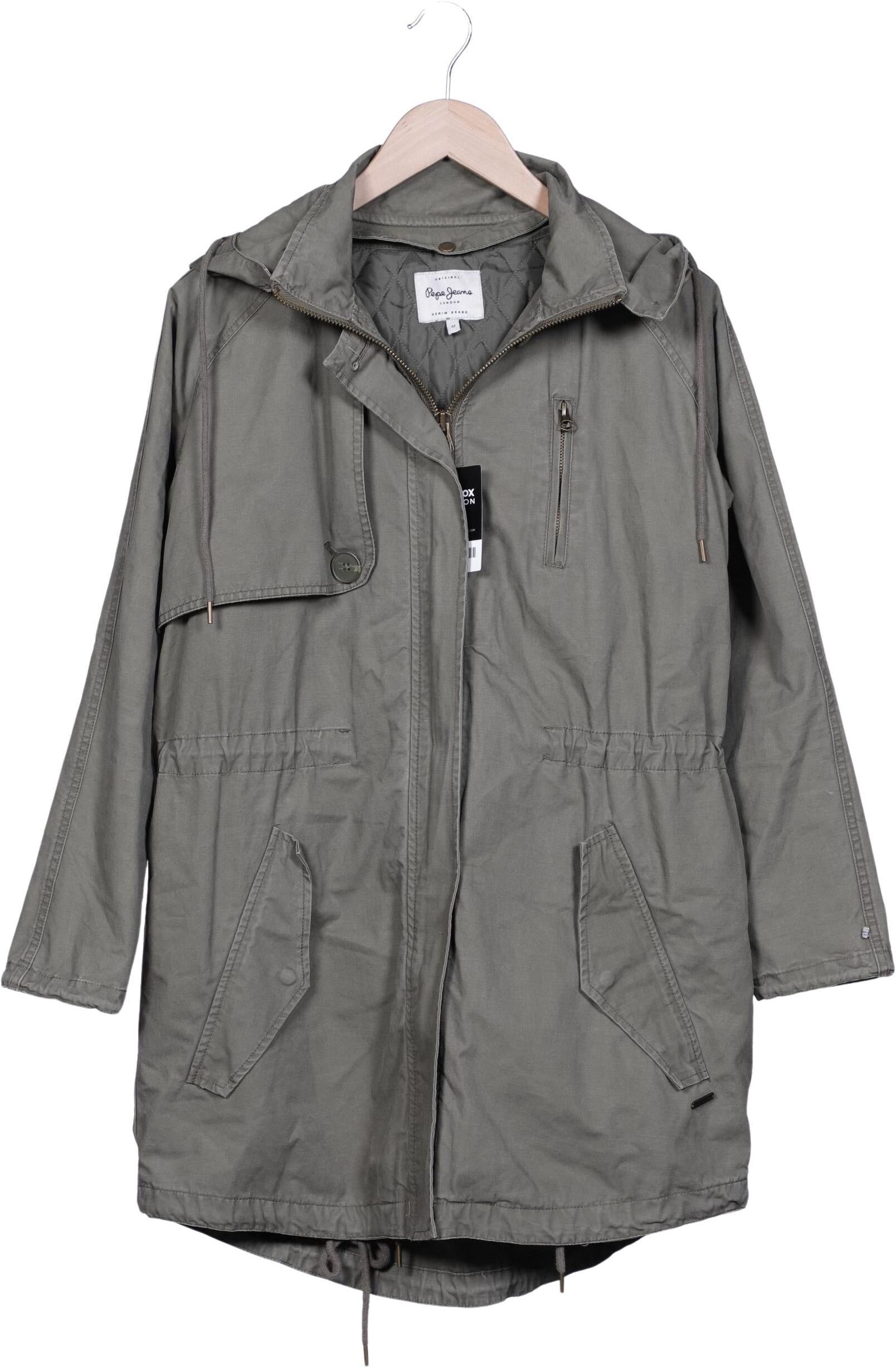 Pepe Jeans Damen Mantel, Grün, Gr. M, Synthetik - Second Hand