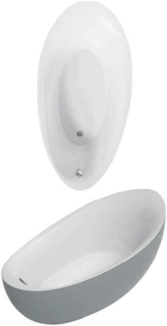 Villeroy und Boch Aveo new generation Sonderform-Badewanne Q194AVE9T1BCV01 190 x 95 cm, speziell, freistehend, mit Ablaufgarnitur, weiß