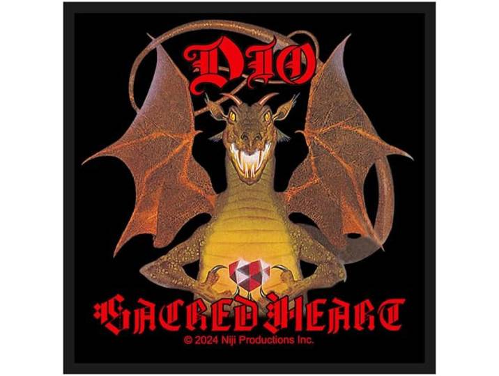Razamataz Dio Sacred Heart Band Logo Woven Patch Size Accessoire Size
