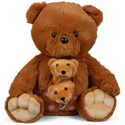 Mamanimals Kuscheltier Mama Bär & Babys (23 cm)
