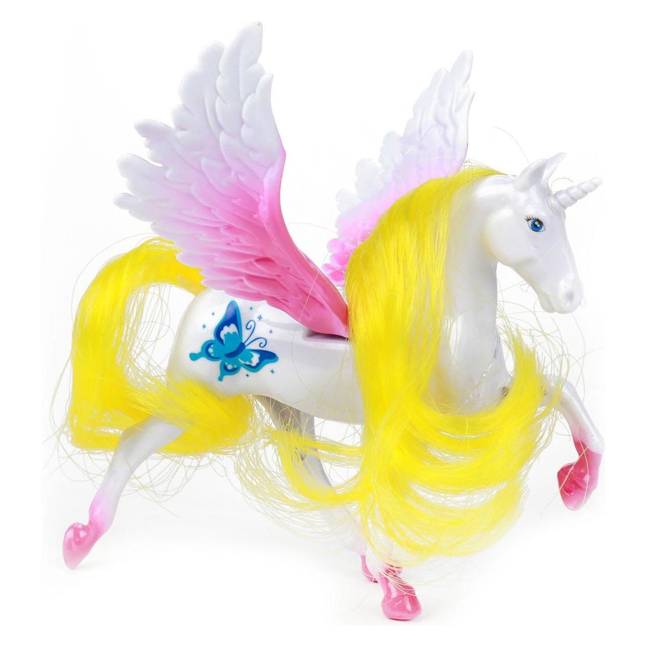 Toi-Toys Traumpferd Einhorn Spielfigur Pegasus mit Bürste (12745Z)