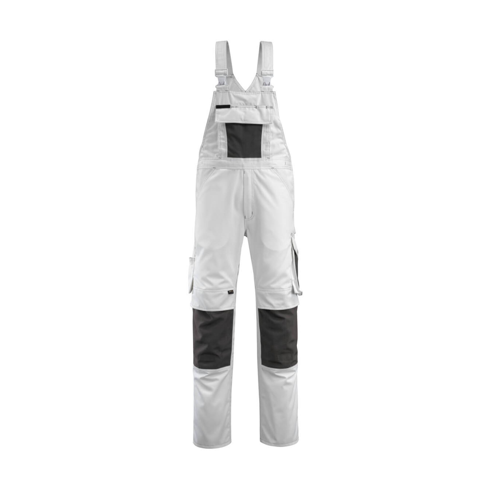 Mascot Augsburg Latzhose Größe 76C48, weiss/dunkelanthrazit (12169-442-0618-76C48)