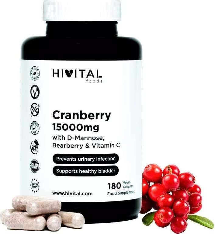 Hivital Foods Cranberry 15000 180caps