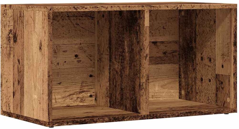 vidaXL Boîtes de rangement LP vieux bois 69,5x34x36 cm bois ingénierie