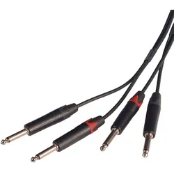 AudioTeknik Dual TS > TS 2m - Audiokabel