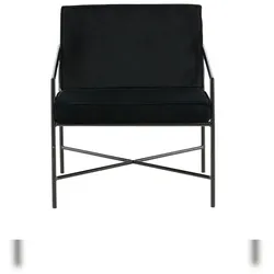 Rakel Sessel Velour schwarz.