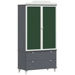 Helloshop26 - Moderner Schrank mit Tafel-Innenablage 90 x 45 x 180 cm weißes Holzwerkstoff