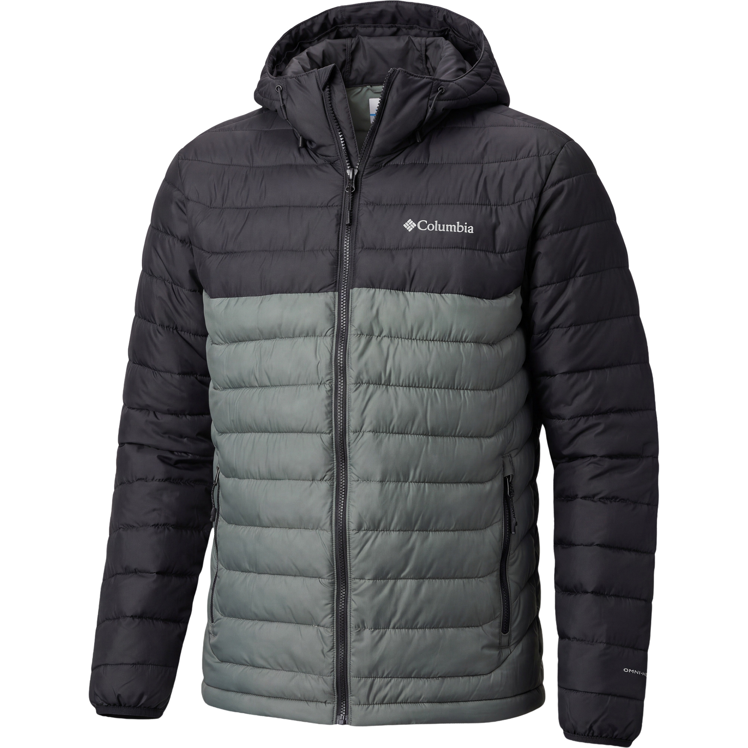 Columbia Powder Lite II Herren Kunstfaserjacke grau Größe M Trekking Wasserabweisend