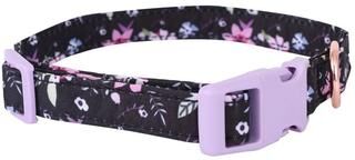Uplifted Finds Meadow Soft Floral Harness & Leash Set purple Collar s