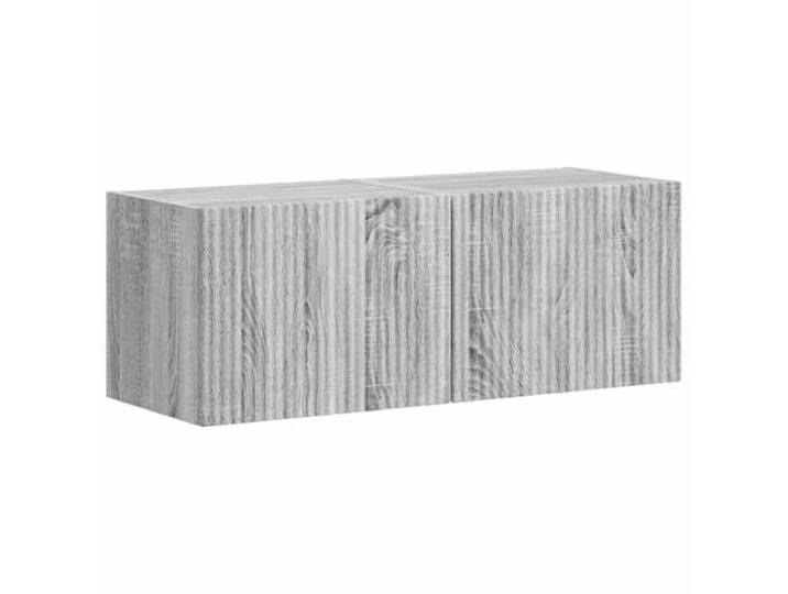 Kaorsrow TV-Wandschrank 2er Set Graues Sonoma 39x31x29,5 cm Lowboard Platzsparende Hängeboards im 2er Set für Wohnzimmer und Schlafzimmer mit klappbarer Tür in moderner Sonoma-Grau-Optik.