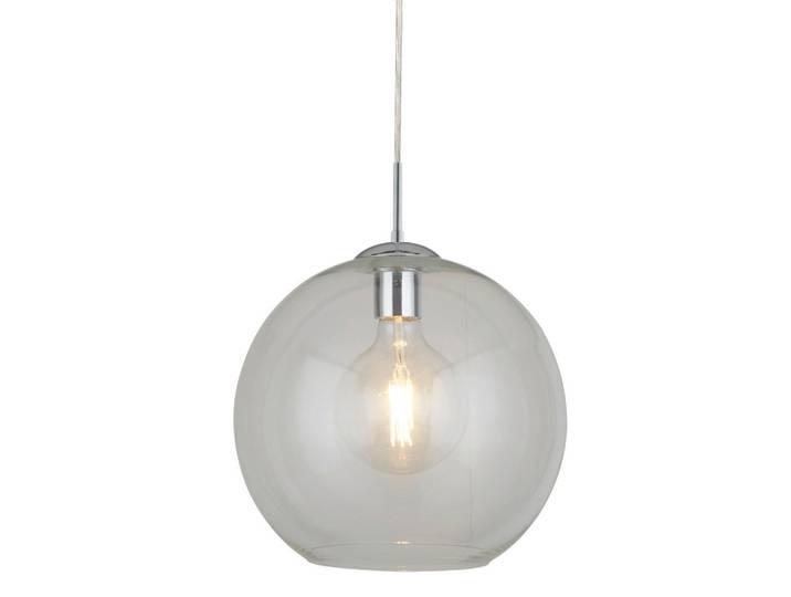 Hängeleuchte Balls, Chromfarben, Metall, Glas, Kugel, 120 cm, höhenverstellbar, Lampen & Leuchten, Innenbeleuchtung, Hängeleuchten, Pendelleuchten