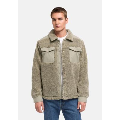Fellimitatjacke STONE HARBOUR "Taureek XX", Herren, Gr. XXXL (58), beige (stone grau), Obermaterial: 100% Polyester. Obermaterial 2: 100% Polyester. Innenfutter: 100% Polyester. Ärmelfutter: 100% Polyester, gerade hüftbedeckend, Ärmel mit...