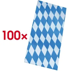 Papstar 100 Hähnchenbeutel »Bayrisch blau« - 28 x 13 x 8 cm weiß
