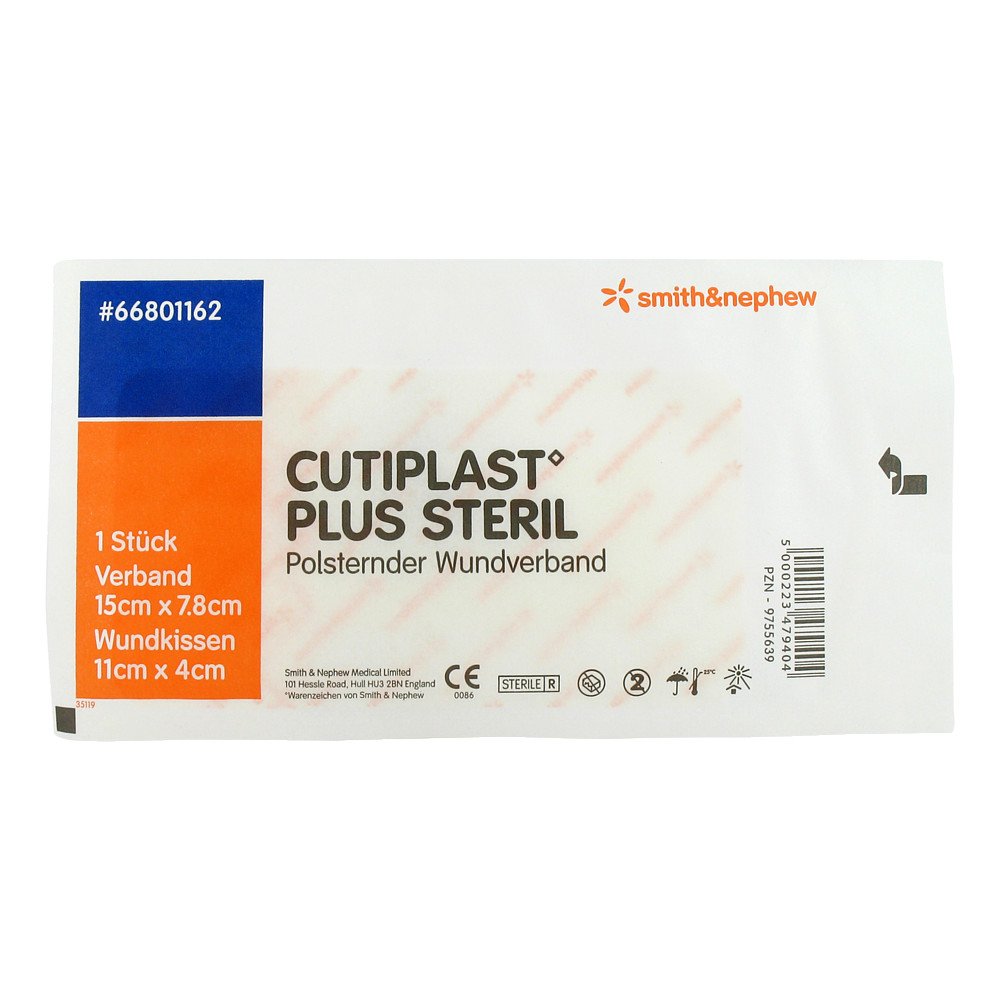 Smith & Nephew GmbH Cutiplast Plus steril 7,8x15 cm Verband 09755639