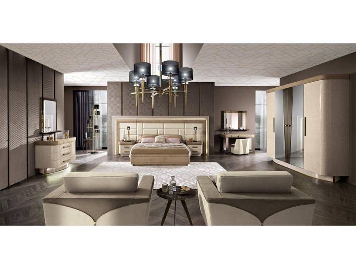 JVmoebel Schlafzimmer-Set Modernes Schlafzimmermöbel in elegantem Design mit stabiler Oberfläche, Made in Europa