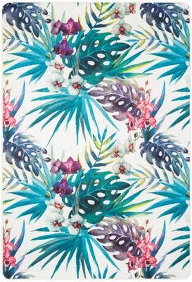 SAFAVIEH Daytona Machine Washable Slip Resistant Leann Graphic Floral Rug