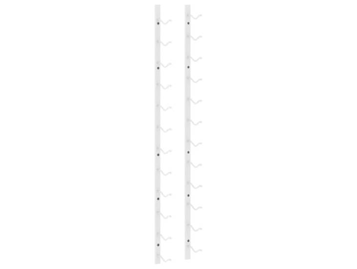 Wandhalter Weinhalter, 12 Flaschen, Weiß, Eisen Einfache Montage, glatte Oberfläche, modernes Design, für Küche und Bar, langlebiges Eisen