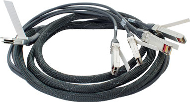 Hewlett Packard Enterprise BladeSystem c-Class 40G QSFP+ to 4x10G SFP+ 3m Direct Attach Copper Splitter Cable