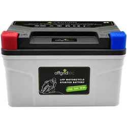 Offgridtec Motorradbatterie LiFePO4 12,8V 7,5Ah Starterbatterie YT12A-BS, YT14A-BS, UTX12-BS(MF), YTZ12S, YTX12-BS, YTZ14S, YB12B-B2