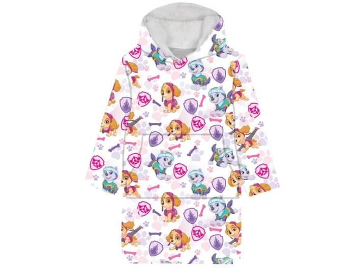 Paw Patrol hoodie poncho Skye en Everest wit 7 - 14 jaar - polyester