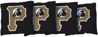 Skip's Garage North Carolina Pembroke Braves Gold Cornhole Bags