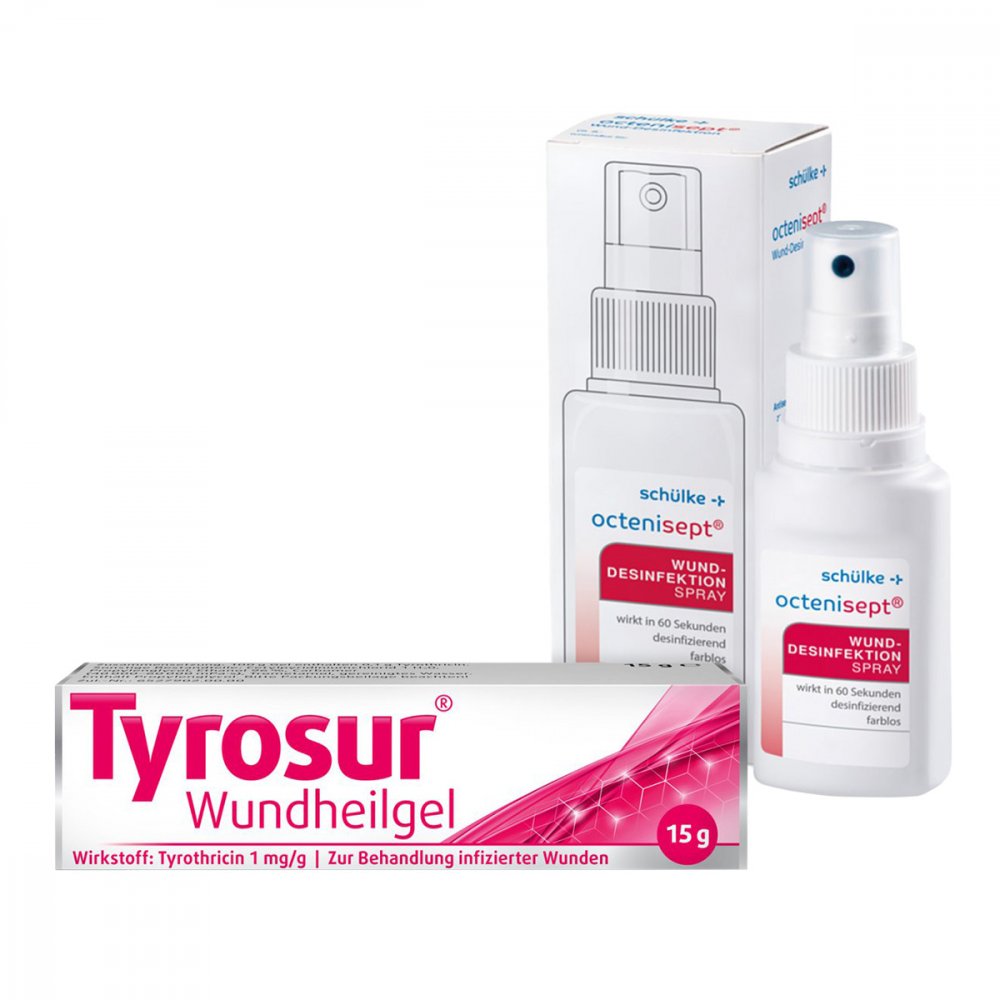 Wundversorgungsset Tyrosur Wundheilgel + Octenisept Lösung 50 ml 08101437