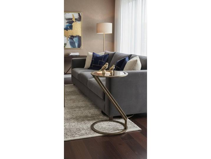 Xlmoebel Couchtisch Eleganter grauer Couchtisch im modernen minimalistischen Design, Made in Europa