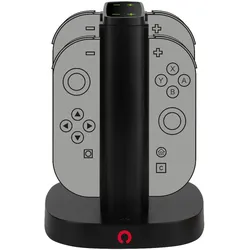 Konix Klappbarer Fernbedienungshalter (Switch), Weiteres Gaming Zubehör, Schwarz