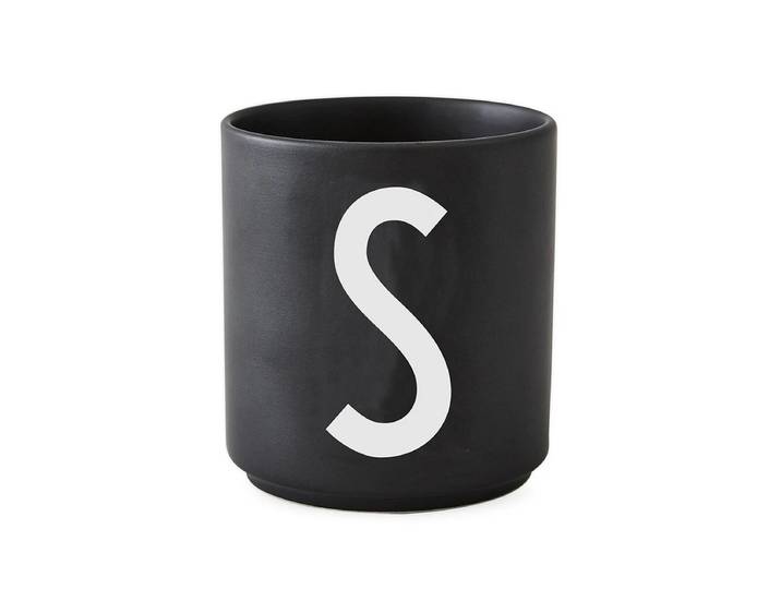 Design Letters - AJ Porzellan Becher S, schwarz