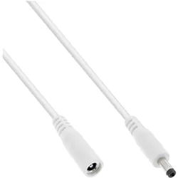 INLINE Verlängerungskabel, DC Stecker 4,0x1,7mm, weiß, 3m