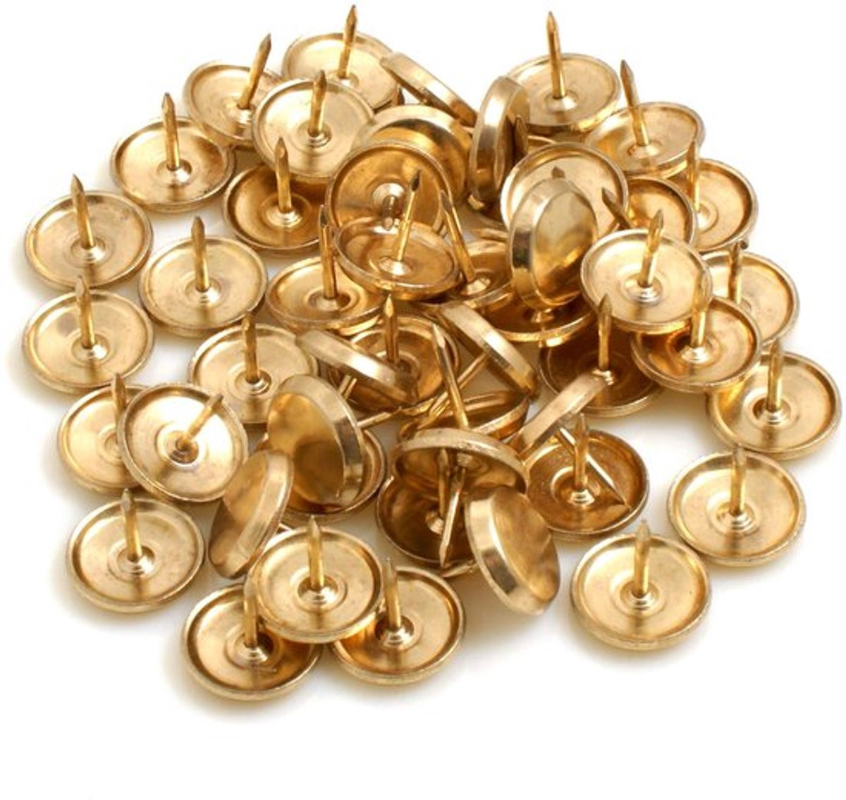 Tapijtnagels 50 stuks - Messing - Ø 18 mm