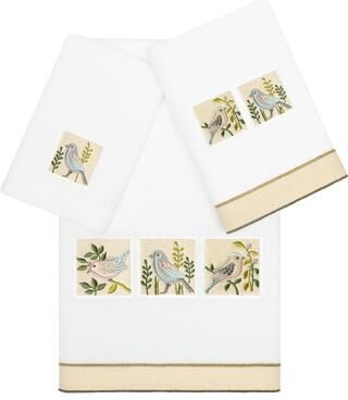 Authentic Hotel and Spa Turkish Cotton Belinda 3PC Embellished Multi-Size Towel Set