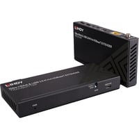 150m Cat.6 HDBaseT KVM Extender, HDMI Verlängerung schwarz, HDMI 4K60, USB 2.0 & IR