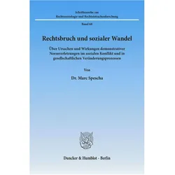 Rechtsbruch und sozialer Wandel., Fachbücher von Marc Spescha