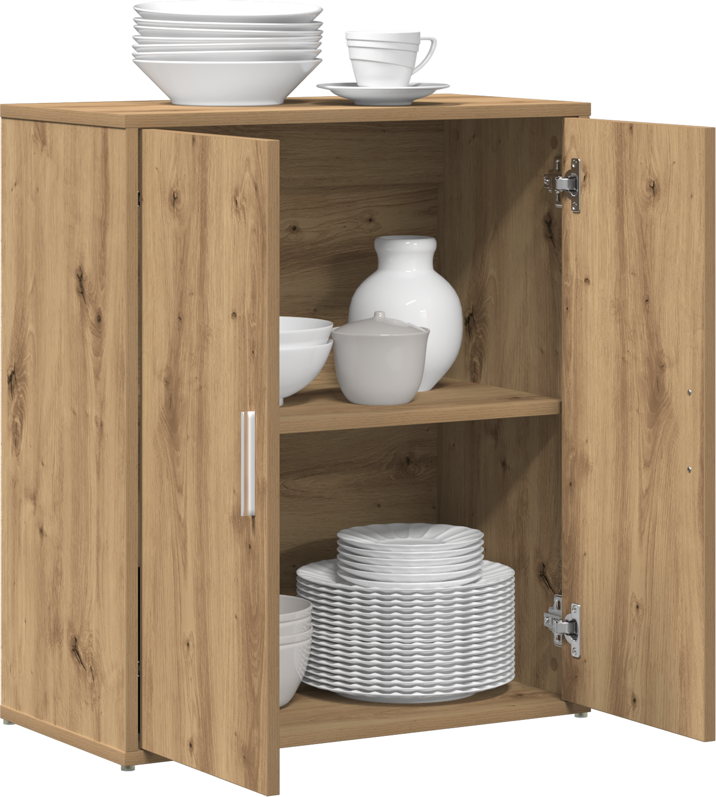 vidaXL Aparador Artisan Oak 60x31x70 cm Madera de ingeniería Marrón