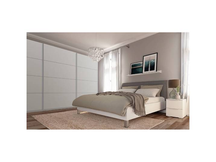 Schwebetürenschrank pure 360 x 236cm Grau/Seidengrau 3 Türen