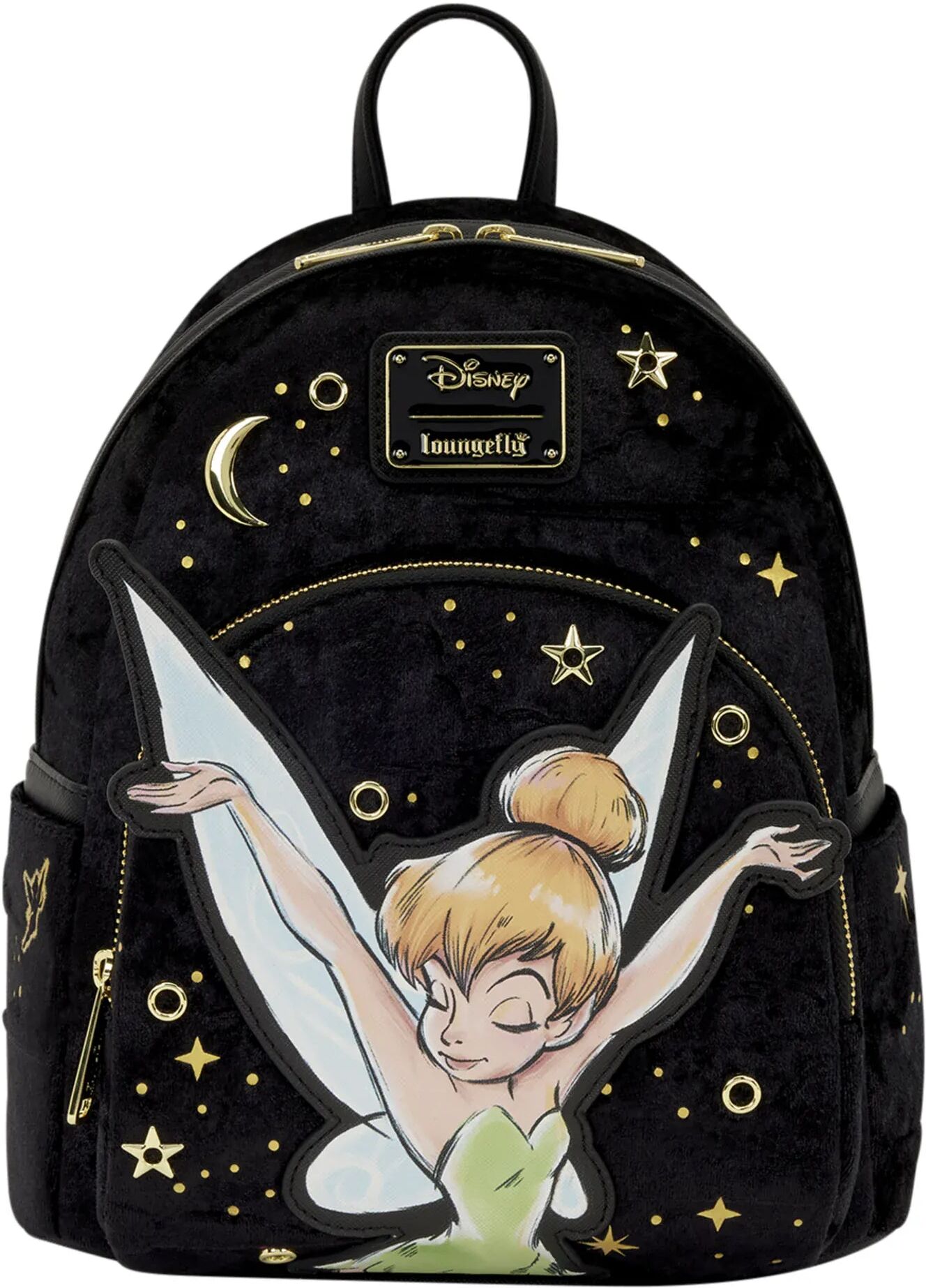 Disney Tinker Bell Pixie Dust Velvet Mini Backpack — Loungefly