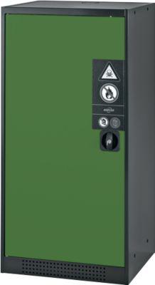 Chemikalienschrank Asecos CS-CLASSIC, Flügeltür, 2 Böden, 545x520x1105 mm, resedagrün