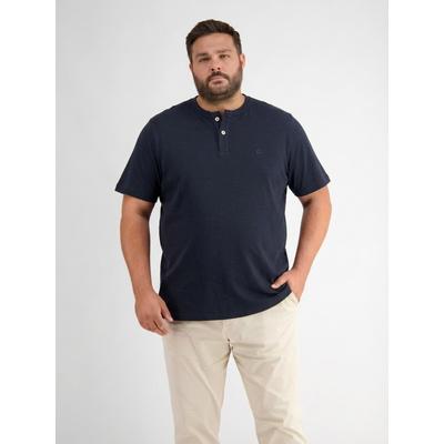 T-Shirt LERROS "T-Shirt mit Rundhalsausschnitt, grosse Größen", Herren, Gr. 5XL, blau (classic navy), 100% Baumwolle, Rundhals, Shirts T-Shirt, Herren T-Shirt Übergröße, 100% Baumwolle, Einfarbig, Kurzarm