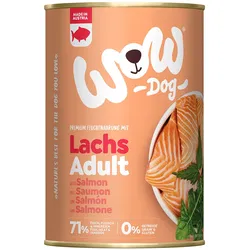 WOW Adult 400g Dose Hundenassfutter 6 x 400 Gramm Lachs mit Tomaten