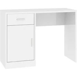 Helloshop26 - Schreibtisch Tisch Arbeitsplatz Computertisch Arbeitsmöbel mit Schublade und Schrank Hochglanzlackierung 100 x 40 x 73 02_0023450