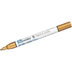 Schneider Metallicmarker Paint-It 011 2mm gold metallic Packung mit 5 Stück
