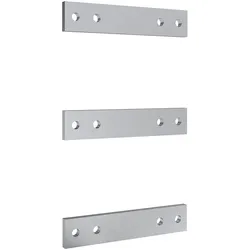 ABN XWL512250N Wandlerlasche CU vernickelt 50x12x250mm 3er Set ohne Befestigungsschrauben