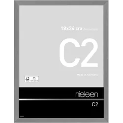 Nielsen Bilderrahmen C2 Aluminium 18 x 24 / Struktur Grau matt