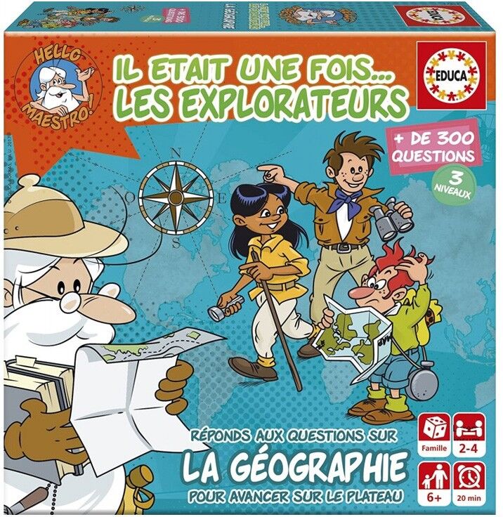 Mini jeu Il était une fois... Les explorateurs : La Géographie - Educa