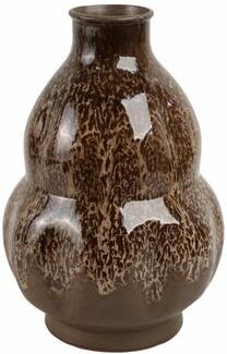Sagebrook Home Decorative Vase - Brown Ceramic Speckled Glaze, 12 in.
