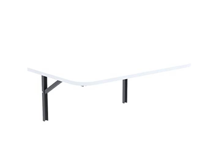 AKKE Klapptisch Wandklapptisch Esstisch - Klappbar Faltbar Platzsparend - Abgerundete Ecken - 80cm x 35cm - Weiß