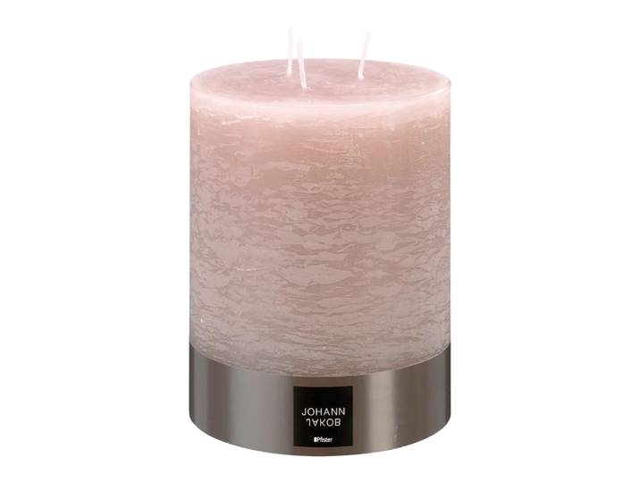 Zylinderkerze Adagio, Johann Jakob, taupe, Wachs